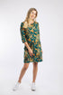 Weird Fish Starshine Printed Jersey Dress with Waist Darts - 203642
